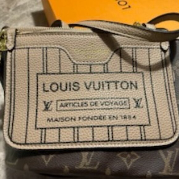 Monogram Neverfull BB Reversible Convertible Purse Bag - Picture 2 of 8